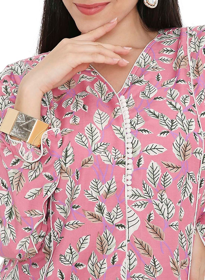 HANA & SARA MULTICOLOUR PRINTED UNIQUE STYLED ARABIC KAFTAN FARASHA JALABIYA DRESSES  - Image 3