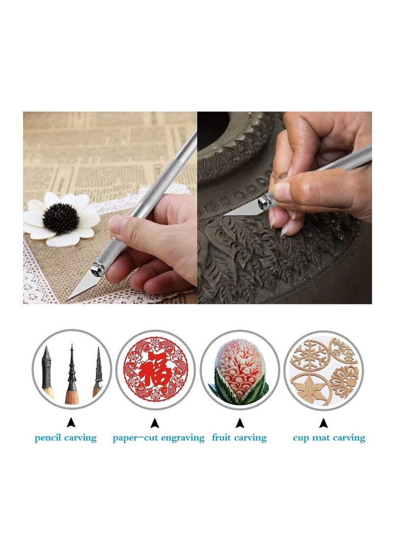 Excefore - Craft Tools, Craft Basic Set Tools Kits Including Scissor, Tweezers, , Scraper, Spatula, for Vinyl, Silhouettes, Cameos, DIY Art Work Cutting - Image 1
