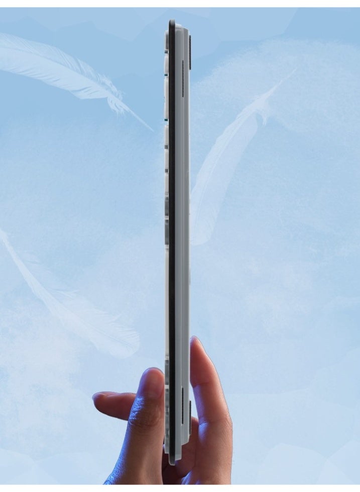 general Wireless Keyboard and Mouse Combo, Multi-Device (Bluetooth+2.4G) Keyboard Mouse with Phone Tablet Holder, Full-Sized Typewriter Cordless Keyboard and Mouse for Computer/Laptop - Image 5