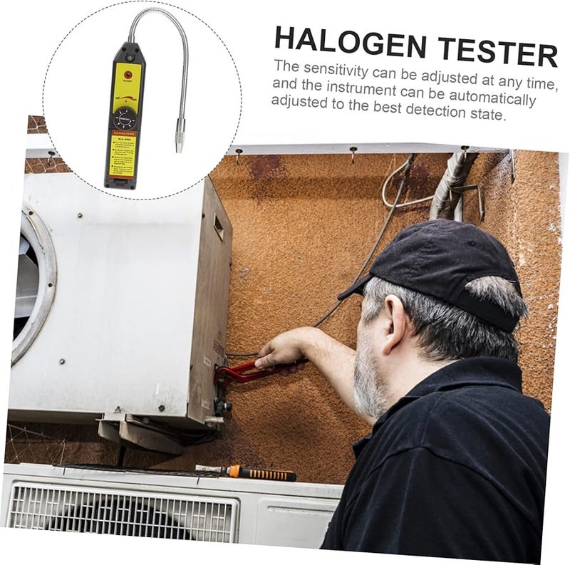 كاشف تسرب الهالوجين مع مؤشرات LED، أداة تكييف الهواء والتهوية، يعمل بالبطارية للكشف عن الغازات، مخصص للصيانة. - Image 4