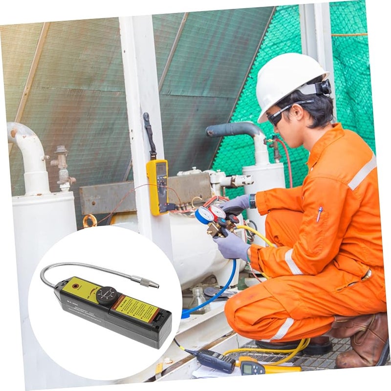 كاشف تسرب الهالوجين مع مؤشرات LED، أداة تكييف الهواء والتهوية، يعمل بالبطارية للكشف عن الغازات، مخصص للصيانة. - Image 5