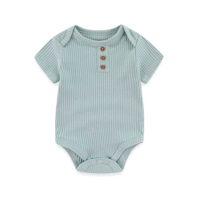 Kiddiezoom newborn Baby Unisex Cotton Bodysuits Gift 5-pack Baby clothes - Image 4