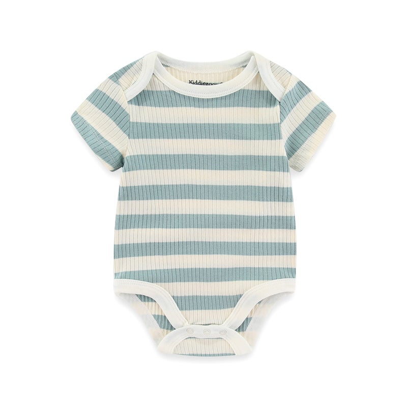 Kiddiezoom newborn Baby Unisex Cotton Bodysuits Gift 5-pack Baby clothes - Image 2