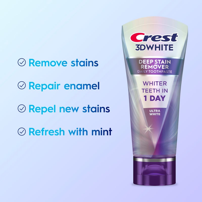 Crest 3DWhite Brilliance Deep Stain Remover Ultra White Toothpaste - 2.1oz - Image 2