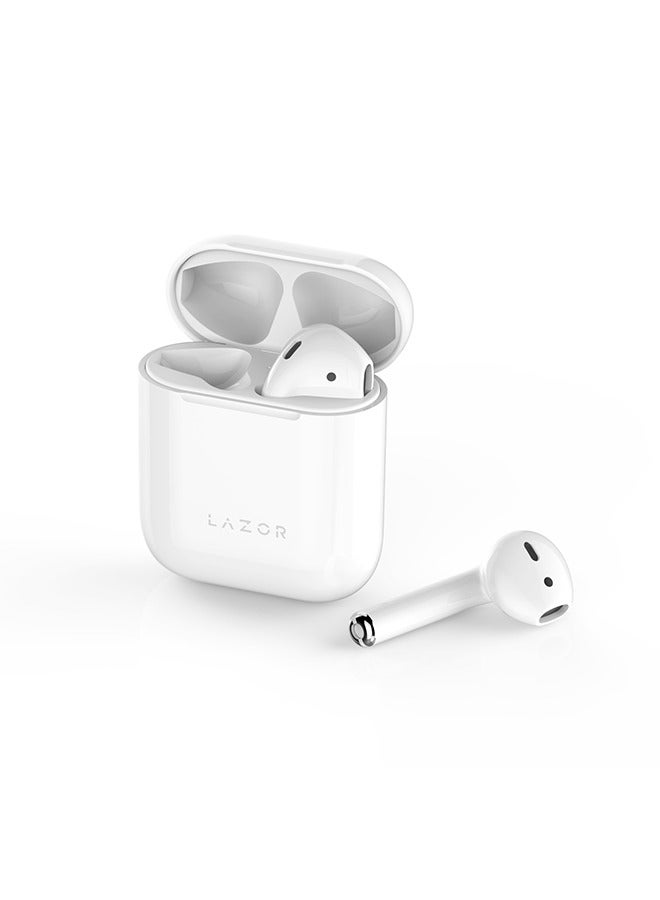 Lazor Beat Earphones Realtik Chipset up to meter transmission distanceAudio EA78 White - Image 2
