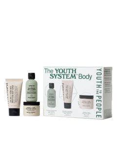 Youth To The People Youth To The People The Youth System Body Care Set, 3-Pc Travel Giftset for Glowing Skin All Over, with Superfood + Niacinamide Cleanser, Smoothing Exfoliant Scrub, and Ultra-Luxe Body Butter  - Image 1