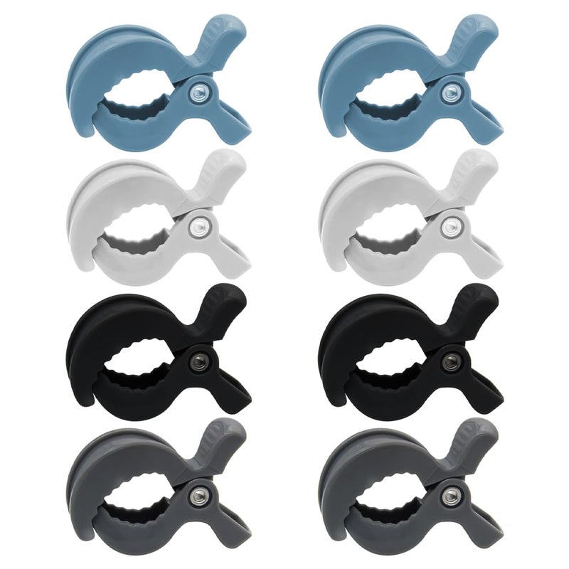LAPXSNZD 8 Pack Colorful Stroller Clips Pegs to Hook Muslin and Toys Seat Cover Blanket Clips Plastic Universal Clip