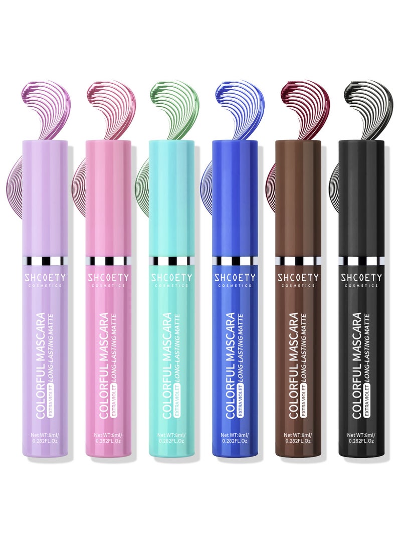 SHCOETY Mascara for Women Sweat Proof Ultra Long Lasting Waterproof Pink - Image 4