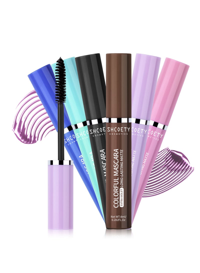 SHCOETY Mascara for Women Sweat Proof Ultra Long Lasting Waterproof Pink - Image 5