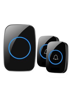 Generic Wireless Doorbell, Waterproof Door Bell Kit, Distinguish front and rear doors, Over 1000 feet Range and 60 Chime, 5 Levels Volume and LED Flash, for Home Office Classroom  - Image 1
