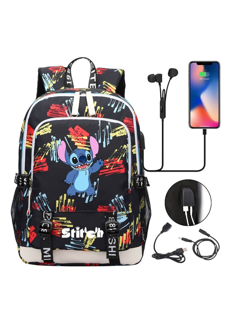 Printed Youth Large Capacity Men's and Women's Shoulders