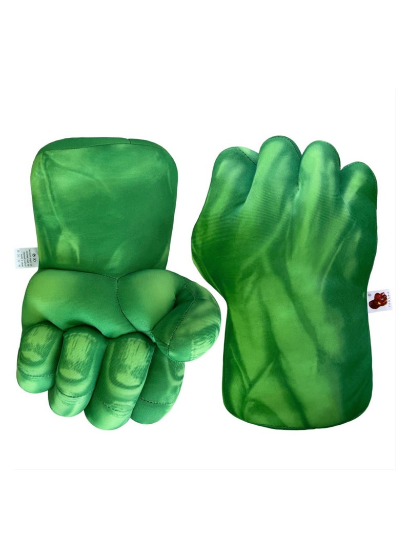 2-Piece Plush Hulk Gloves Set - Image 2