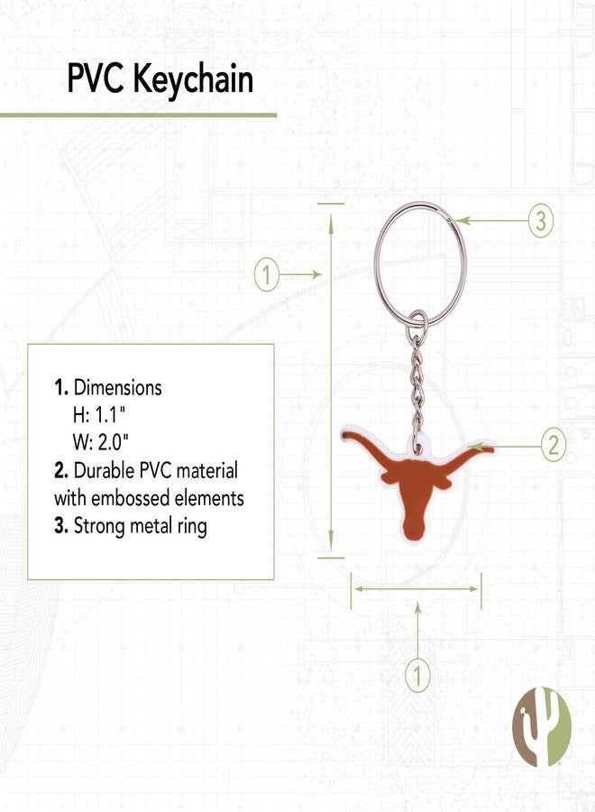 Desert Cactus University of Texas Keychain Car Keys Holder (PVC A) - Image 3