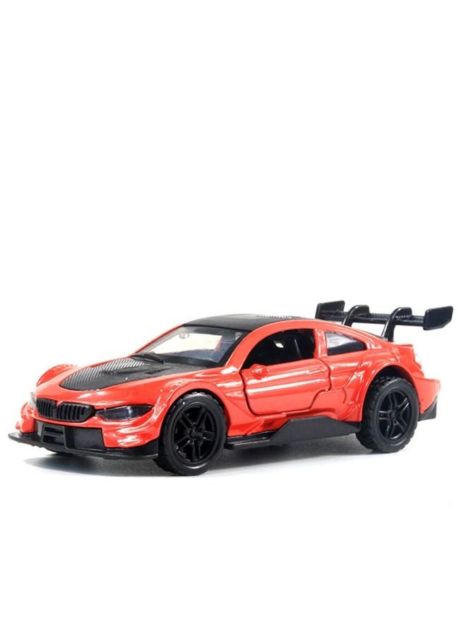 HALAMODO 1:36 Alloy Sports Car Model , Pull-Back Toy Car , Model Car for Kids Boy Girl Gift , Collectible Display ,Red - Image 2