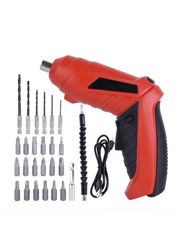 Cordless Screwdriver Set With A 1300 Ah Battery Capacity Allows You To Work For 70 Continuous Minutes Without Interruption