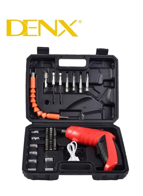 Cordless Screwdriver Set With A 1300 Ah Battery Capacity Allows You To Work For 70 Continuous Minutes Without Interruption