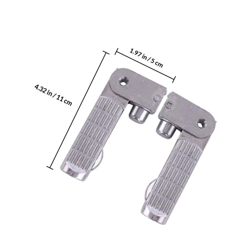 Aluminium Alloy Electric Vehicle Foot Pegs Pair With Pins For Scooters And Motorcycles - Image 3