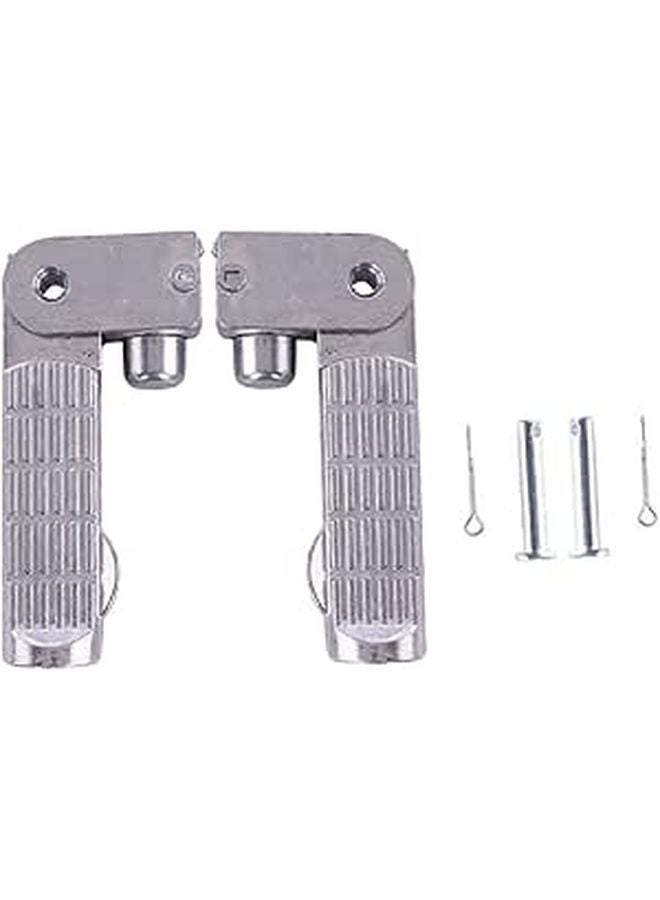 Aluminium Alloy Electric Vehicle Foot Pegs Pair With Pins For Scooters And Motorcycles - Image 1