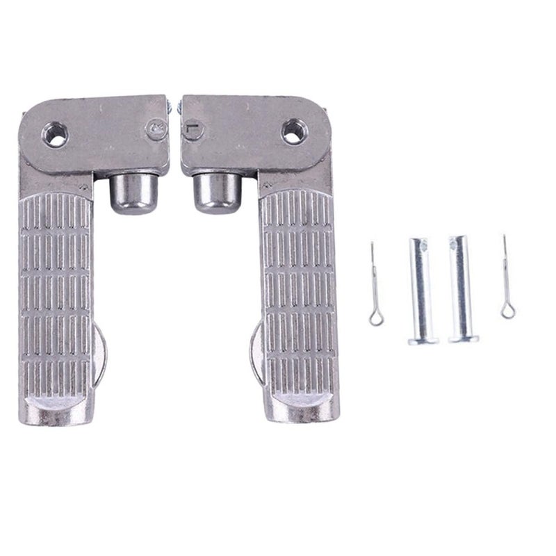 Aluminium Alloy Electric Vehicle Foot Pegs Pair With Pins For Scooters And Motorcycles - Image 2
