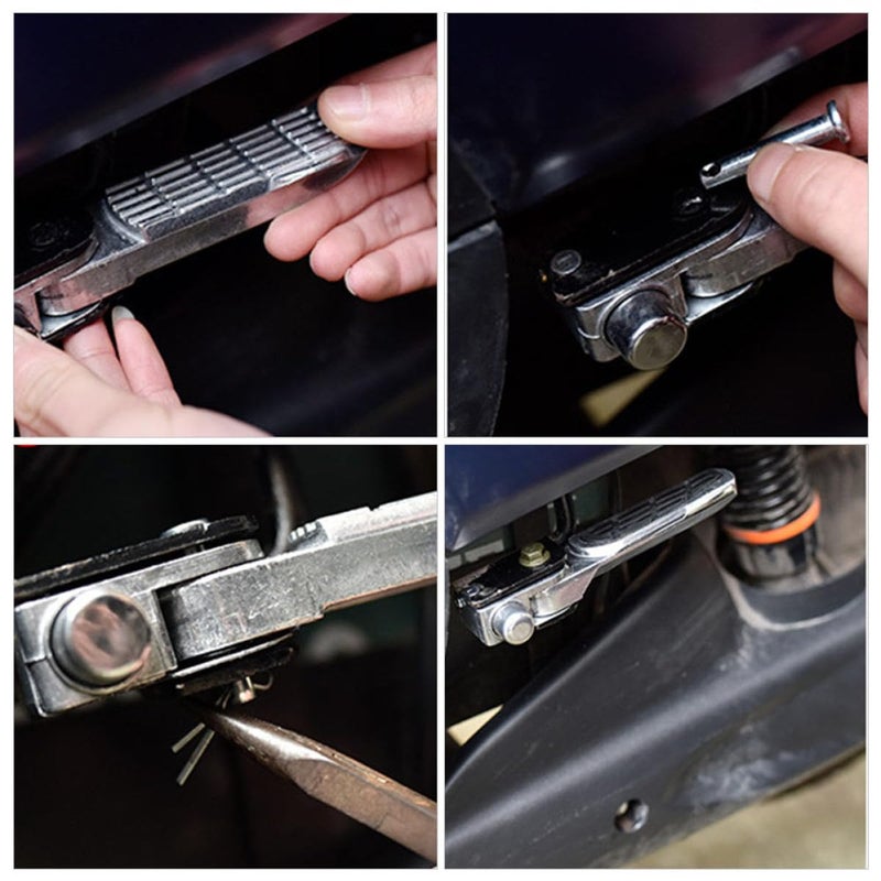 Aluminium Alloy Electric Vehicle Foot Pegs Pair With Pins For Scooters And Motorcycles - Image 5