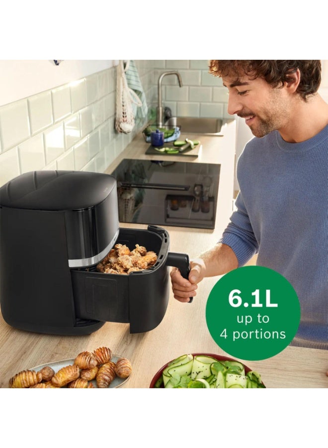 BOSCH Air Fryer, 6.1L, Dual Heating, 7 Presets, Oil-Free Cooking, German Engineering 6.1 L 2050 W MAF462B0GB black - Image 5