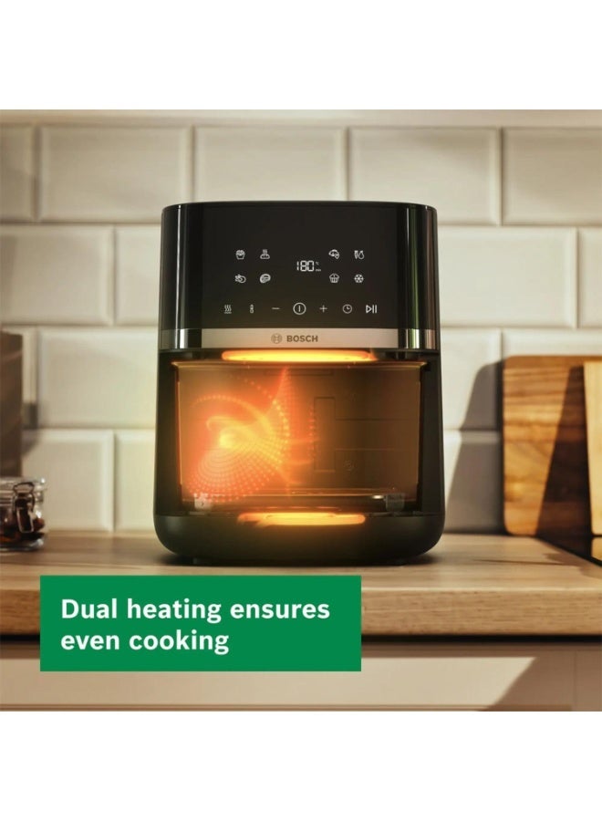 BOSCH Air Fryer, 6.1L, Dual Heating, 7 Presets, Oil-Free Cooking, German Engineering 6.1 L 2050 W MAF462B0GB black - Image 3
