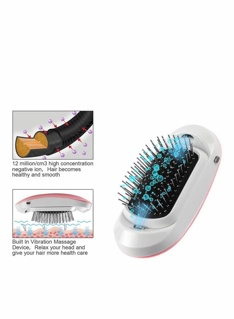 Excefore Ionic Hair Brush, Portable Negative Ion Professional Electric Wet Brush Comb Detangling Anti Frizz Static for All Types(Pink) - Image 5