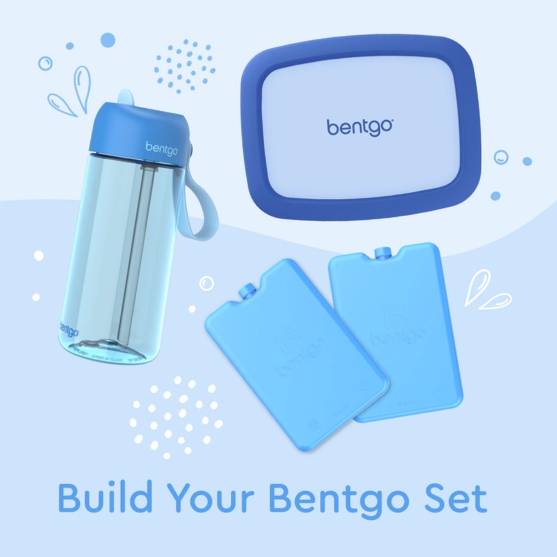 Bentgo Kids Water Bottle - Leak-Proof, Durable Tritan, BPA-Free 15 oz. Cup for Kids/Toddlers Ages 3+ - Flip-Up Straw & Dishwasher Safe for School, Sports, Daycare & Camp (Blue) - Image 5