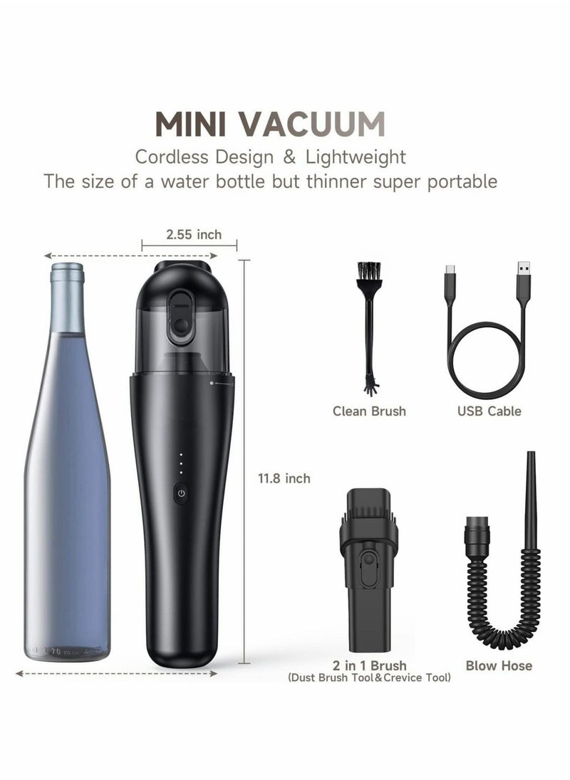 Generic - Handheld Vacuum Cordless Portable Vacuum Cleaner for Car with 7000Pa Powerful Suction for Pet Hair Home Dust and Car Cleaning, Rechargeable Mini Vacuum - Image 1