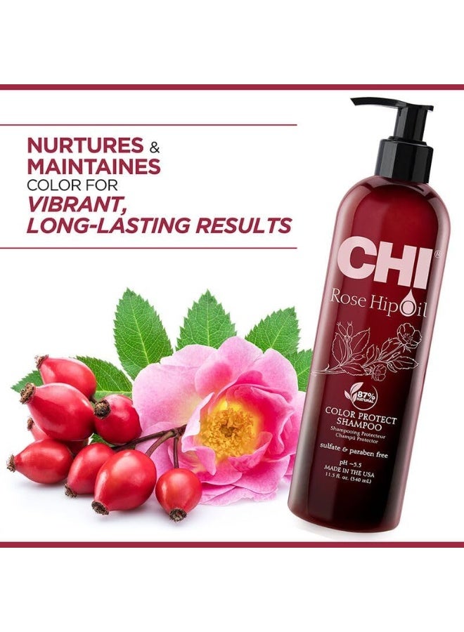 CHI Rose Hip Oil Color Protect Shampoo 739 ml - Image 1