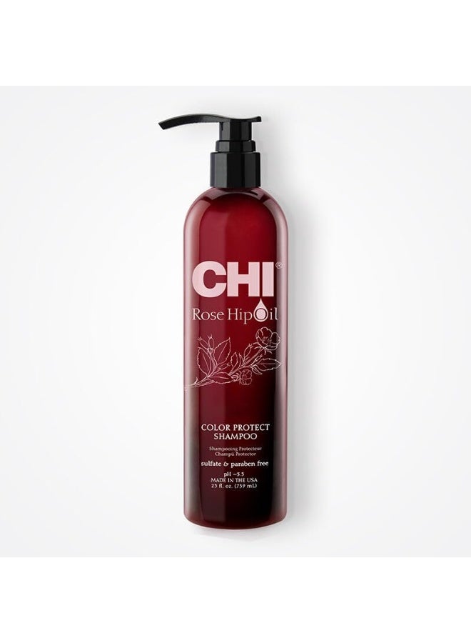 CHI Rose Hip Oil Color Protect Shampoo 739 ml - Image 2