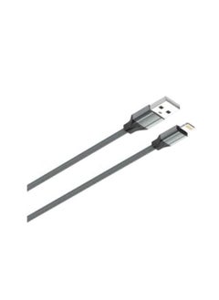 LDNIO LS441 TPE Fast Charging Data Cable Lightning To USB-A, 1M Length And 2.4A Current Max - Grey  - Image 3