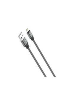 LDNIO LS441 TPE Fast Charging Data Cable Lightning To USB-A, 1M Length And 2.4A Current Max - Grey  - Image 2