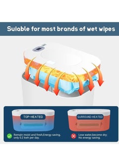 Gonice Wipe Warmer,Baby Wet Wipes Warmer and Dispenser,Large Capacity Wet Wipe Heater,Baby Wipes Heater Thermostat Wet Wipes Box  - Image 5
