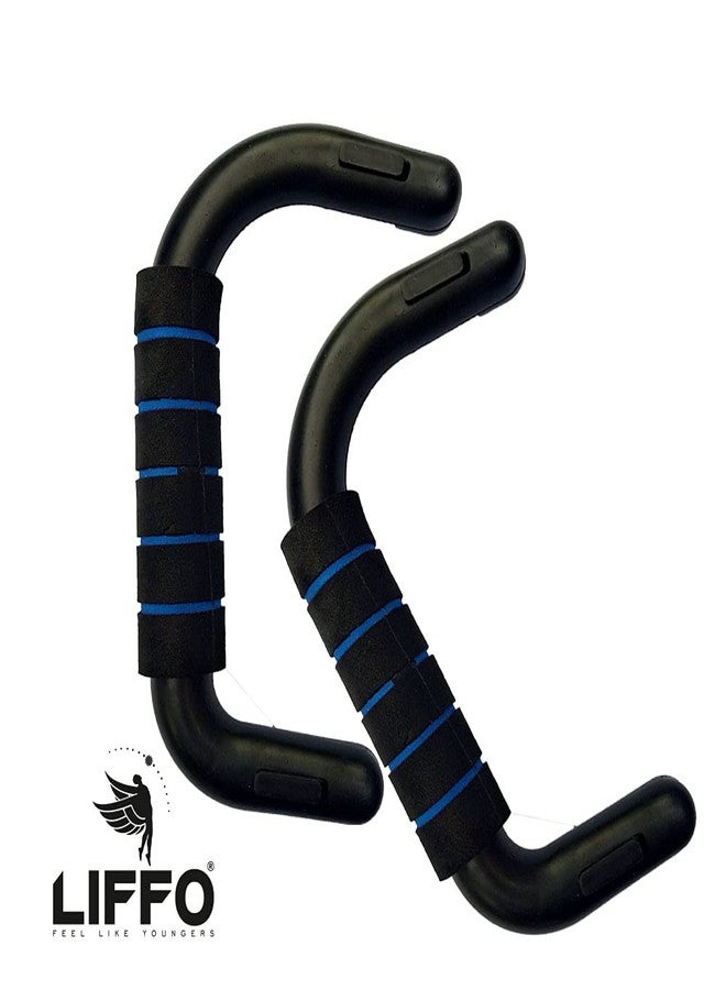 Liffo Push Up Bar Stand for Gym & Home Exercise, Dips/Push Up Stand for Men & Women. Useful in Chest & Arm Workout (Heavy Duty) - Image 4
