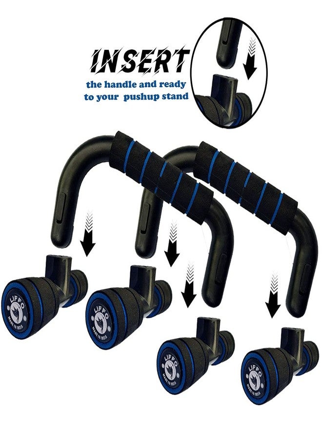 Liffo Push Up Bar Stand for Gym & Home Exercise, Dips/Push Up Stand for Men & Women. Useful in Chest & Arm Workout (Heavy Duty) - Image 5
