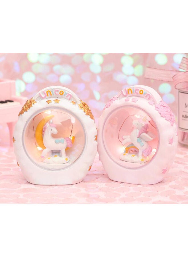 نيبمينينت مصباح ليلي للزينة بتصميم يونيكورن وردي 11.5 x 6.5 9.2سم - Image 4