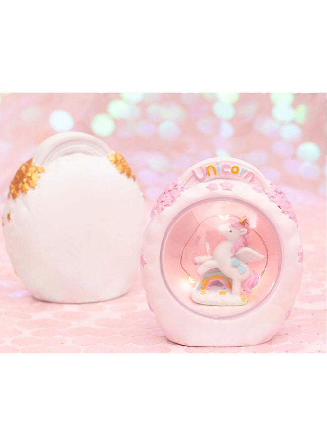 نيبمينينت مصباح ليلي للزينة بتصميم يونيكورن وردي 11.5 x 6.5 9.2سم - Image 3