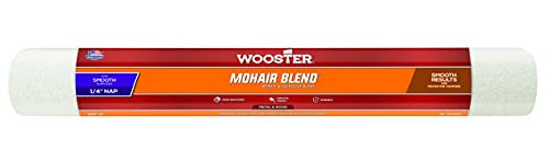 Wooster 48420 Mohair Blend Roller Cover14 Nap with End Caps 18Inch Multi
