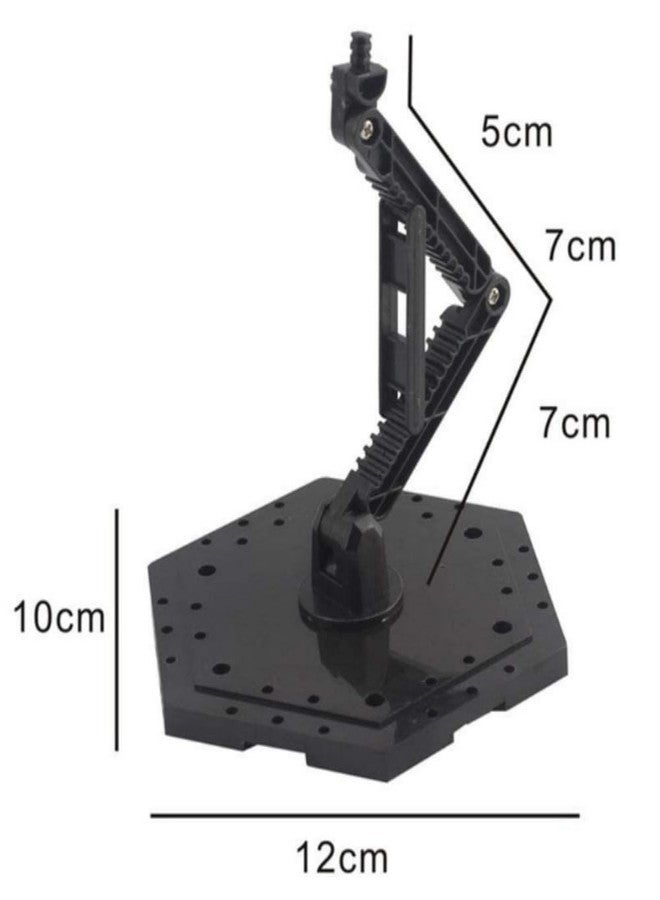 Bioristar HG RG Hobby Action Base Model Stand Hobby Display Stand Pack of 4 1/144 Scale (4 pack Black) - Image 2