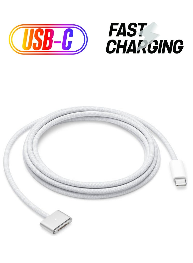 ابل  كابل بمنفذ USB-C إلى ماج سيف 3 بطول 2 متر أبيض - Image 1