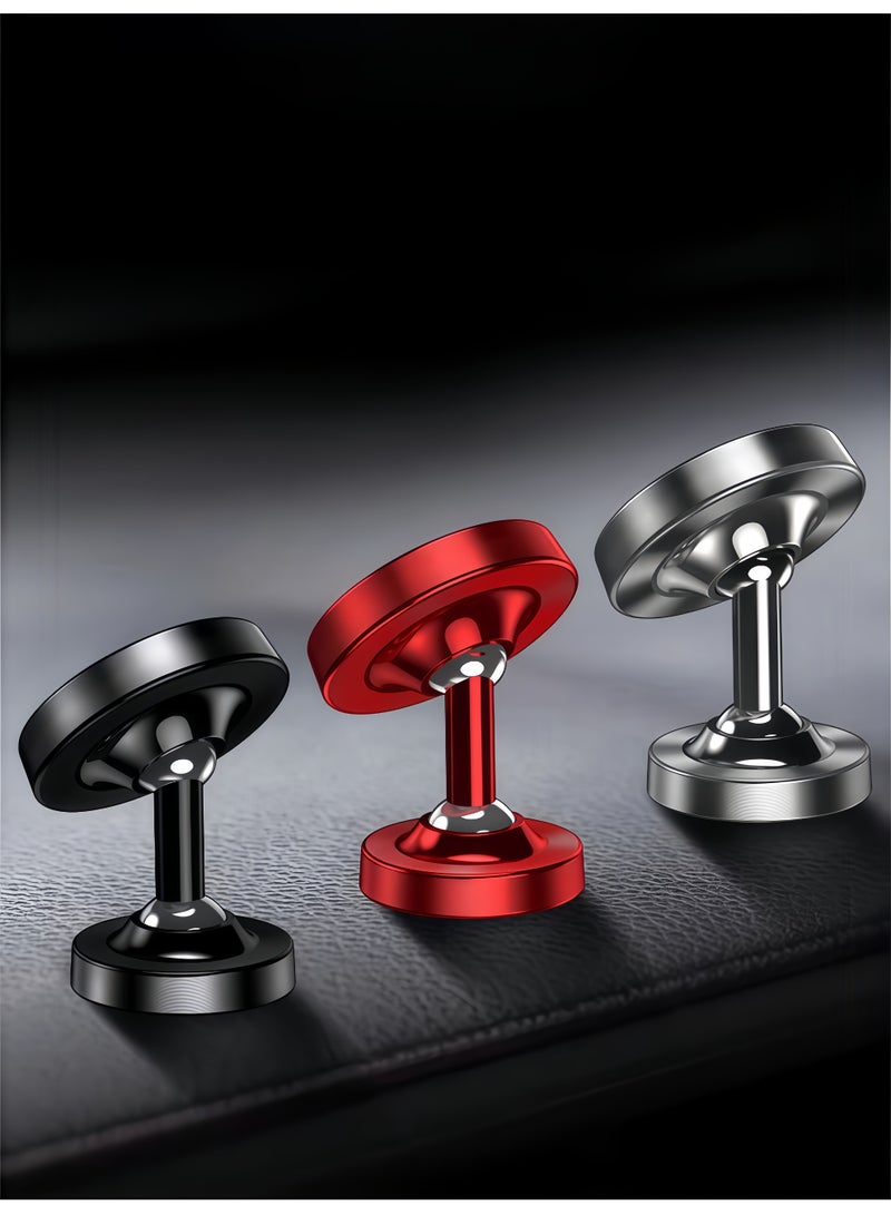 Magnetic Phone Car Mount, 360° Rotation Dashboard Magnetic Car Phone Holder, Universal Car Phone Mount Compatible-Red |38mm - Image 5
