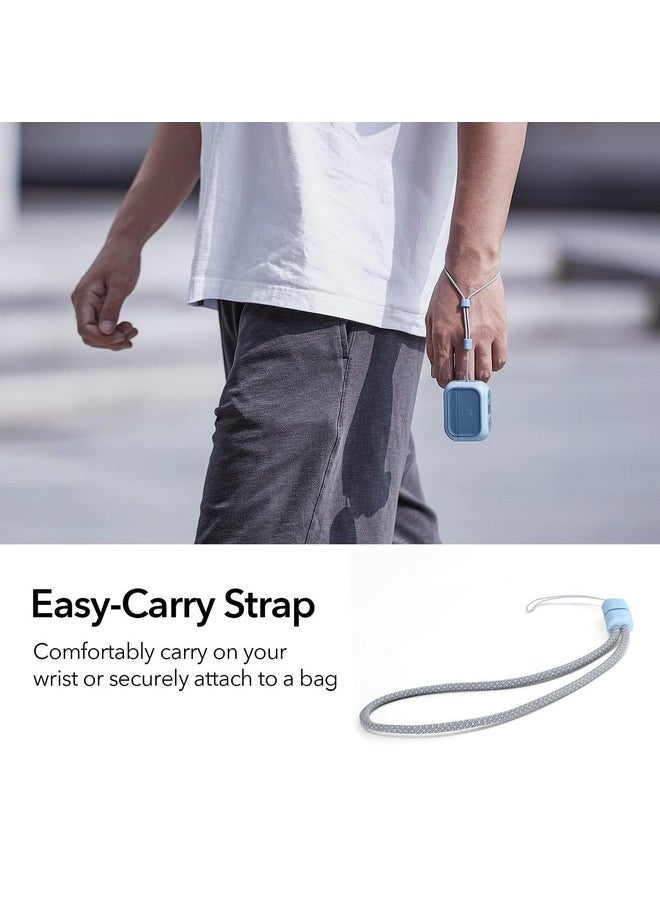 اي اس ار جراب ESR لسماعات AirPods Pro من الجيل الثاني (HaloLock)، متوافق مع جراب Airpods Pro من الجيل الثاني/الأول (2023/2022/2019)، متوافق مع MagSafe، غطاء حماية كامل من السقوط مع حبل، أزرق داكن  - Image 5
