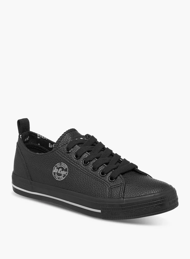 لي كوبر Women's Logo Detail Sneakers with Lace-Up Closure