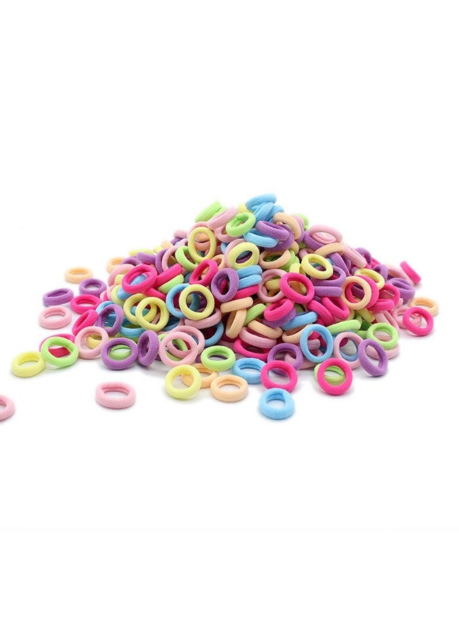 IVYRISE 100 Pcs Baby Girls Hair Ties - Small Size Elastic Hair Ties for Baby Girls Infants Toddlers Multicolor Hair Bands Elastic Ponytail Holder (Light) - Image 1