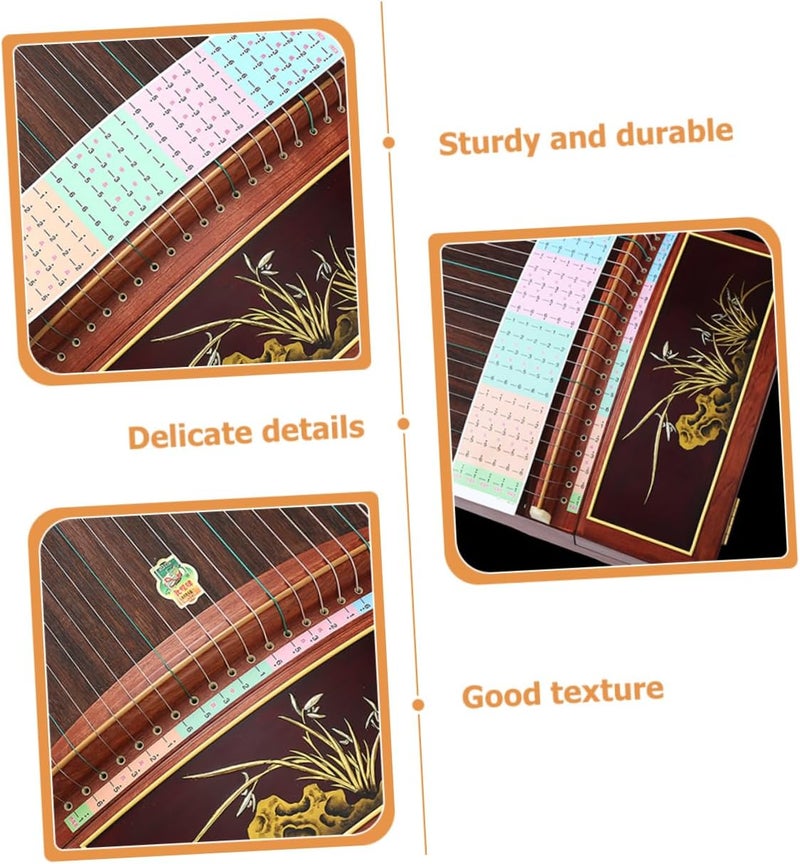 3pcs Guzheng Scale Decals Musical Instruments Sticker Easy to Use for Guzheng Learning Practice - Image 2