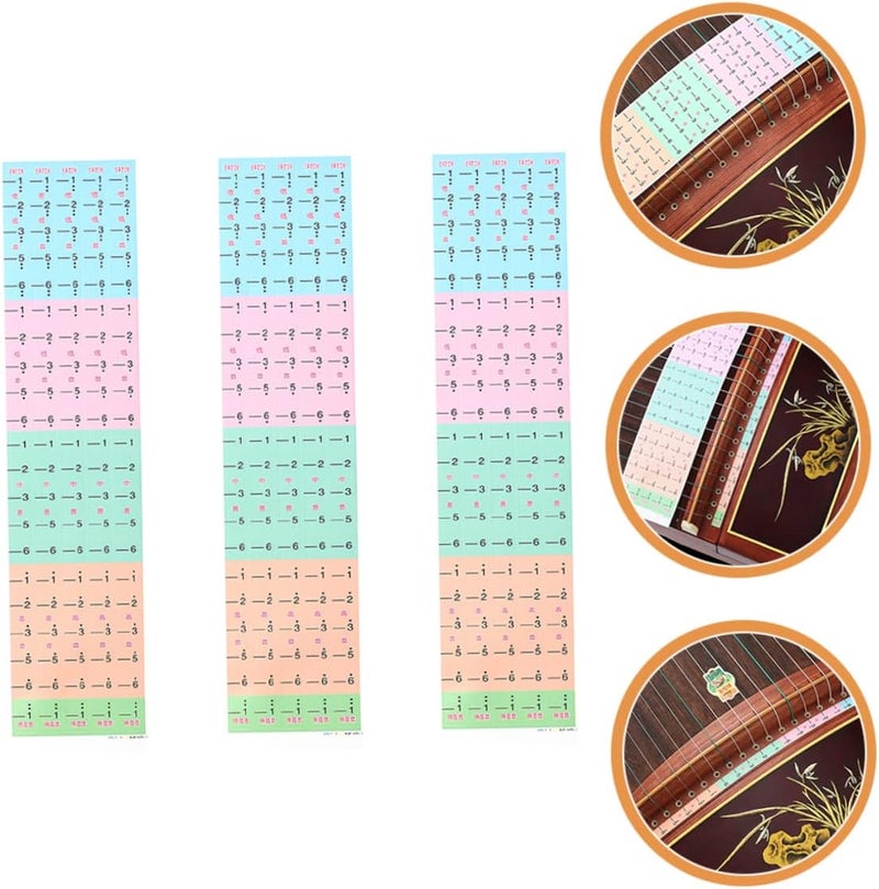 3pcs Guzheng Scale Decals Musical Instruments Sticker Easy to Use for Guzheng Learning Practice - Image 4