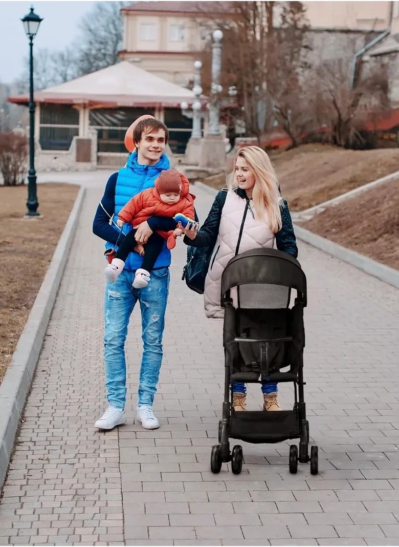 GreenLion GreenLion Lia Baby Stroller (Black)- Collapsible Supports upto 100KG  - Image 3