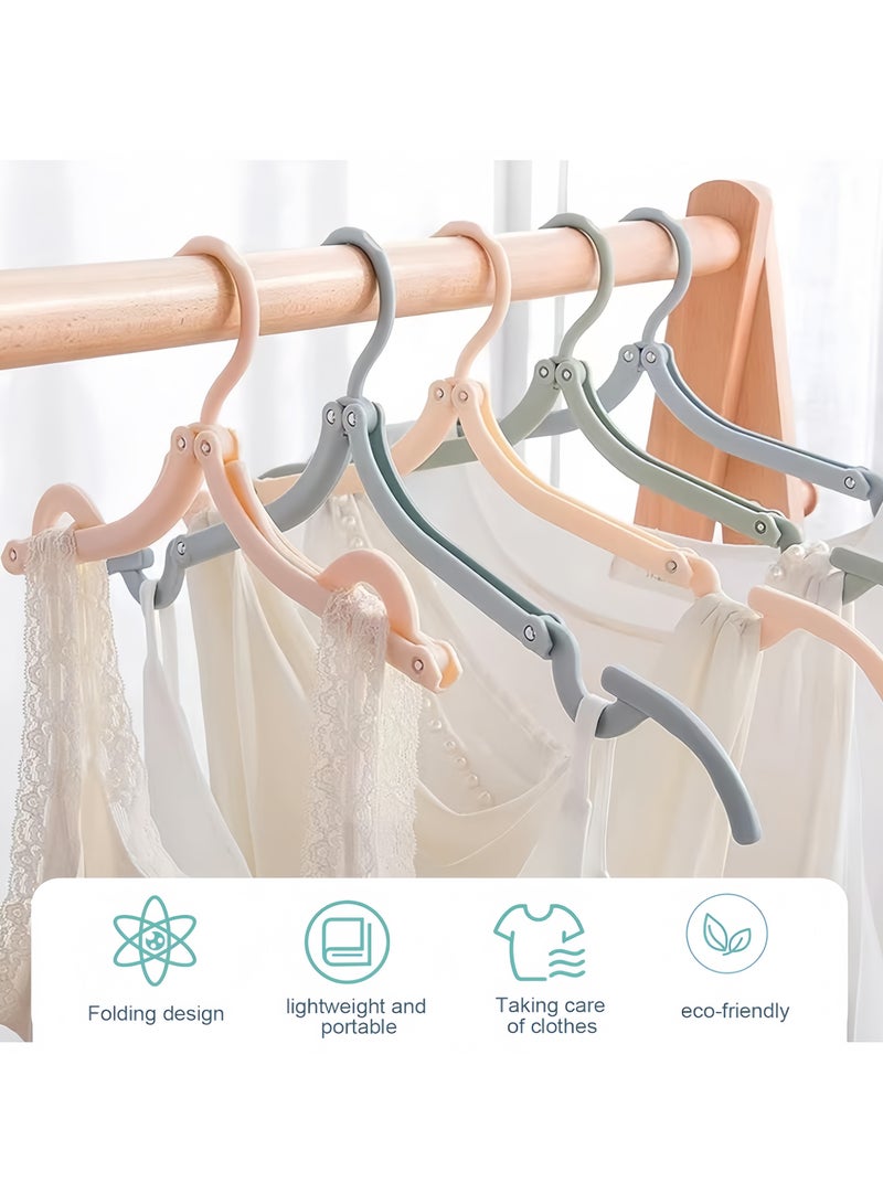 مجموعة شماعات سفر مكونة من 15 قطعة، صندوق تخزين شماعات سفر محمول قابل للطي، ملحقات بلاستيكية للرحلات البحرية، شماعات أساسية، متينة وقوية، شماعات قابلة للطي للسفر والتخييم وحقائب السفر، 3 ألوان - Image 4