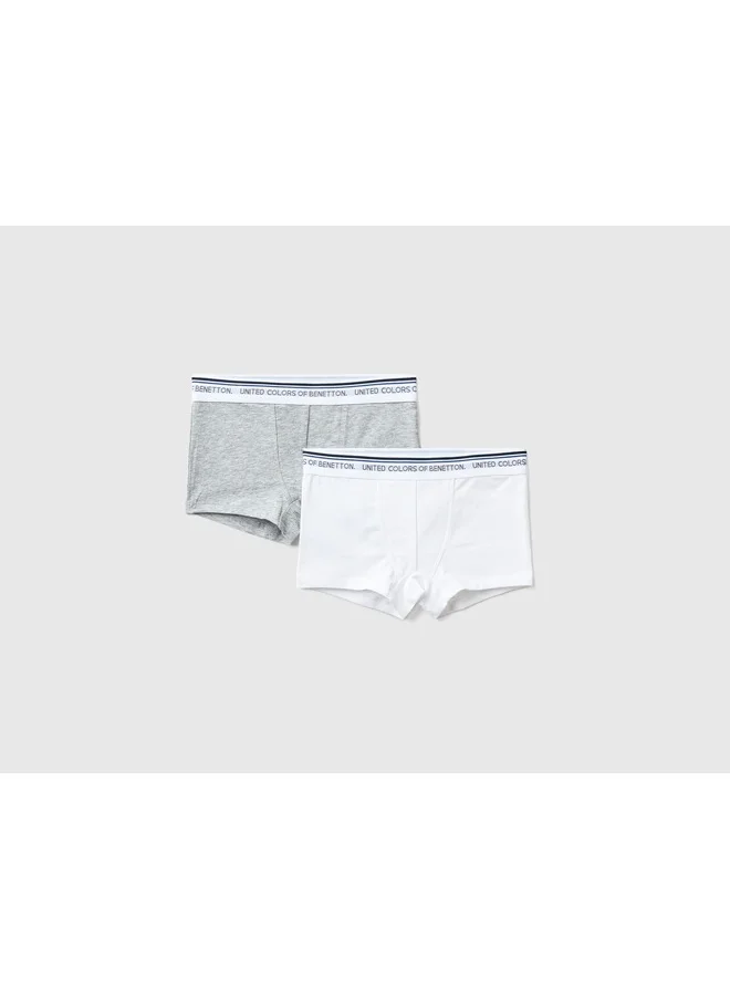 UNITED COLORS OF BENETTON Two Boxers In Stretch Cotton